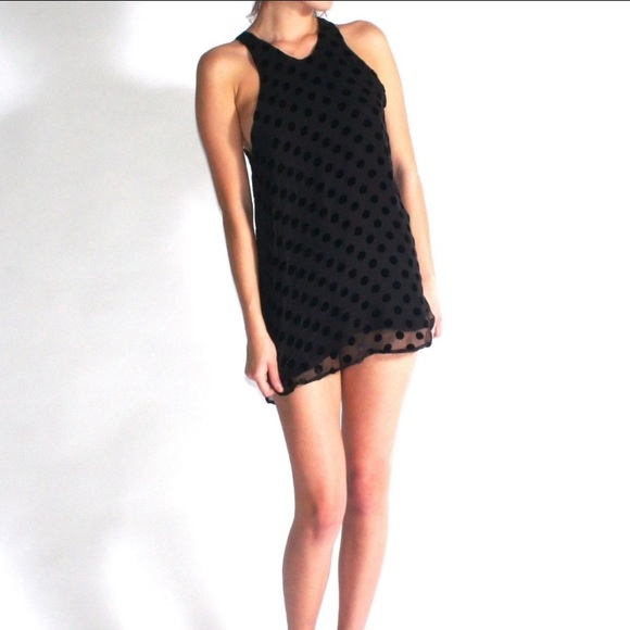 Stone Cold Fox Minx Velvet Polka Dot Dress Tunic - Picture 10 of 10